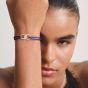 THOMAS SABO Together Blue Textile Cubic Zirconia Intertwined Bracelet A2236-051-32