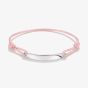 THOMAS SABO Together Pink Textile Engravable ID Bracelet A2238-001-9