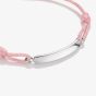 THOMAS SABO Together Pink Textile Engravable ID Bracelet A2238-001-9