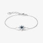 THOMAS SABO Sterling Silver & Blue Crystal Star Bracelet A2246-166-1