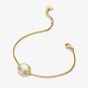THOMAS SABO 18ct Yellow Gold Plated Mother of Pearl Halo Bracelet A2234-M01-14