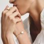 THOMAS SABO 18ct Yellow Gold Plated Mother of Pearl Halo Bracelet A2234-M01-14