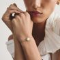THOMAS SABO 18ct Yellow Gold Plated Mother of Pearl Halo Bracelet A2234-M01-14