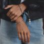 THOMAS SABO Rebel Steel 4.0mm Box Chain Bracelet A2250-S01-53