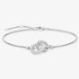 THOMAS SABO Silver Cubic Zirconia Together Forever Bracelet A1551-051-14-L19.5V