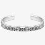THOMAS SABO Rebel Silver Faceted & Black Cubic Zirconia Bangle AR113-643-11