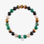 THOMAS SABO Tigers Eye Bead Bracelet X0217-947-7