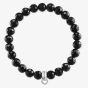 THOMAS SABO Obsidian Charm Club Bracelet X0220-840-11