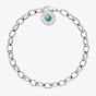 THOMAS SABO Charm Club Simulated Turquoise  Bracelet X0229-404-17