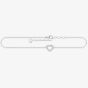 THOMAS SABO Sterling Silver Open Cubic Zirconia Heart Anklet AK0007-051-14-L27V