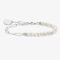 THOMAS SABO Silver Freshwater Pearl Bead Charm Bracelet A2129-158-14