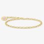 THOMAS SABO Gold Plated Pink Cold Enamel Charm Bracelet X2088-427-39