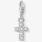 THOMAS SABO Silver Cubic Zirconia Set Cross Charm 0054-051-14