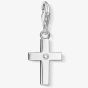 THOMAS SABO Silver Cubic Zirconia Set Cross Charm 0366-051-14