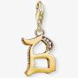 THOMAS SABO Gold Plated Cubic Zirconia B Charm 1608-414-39