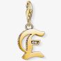 THOMAS SABO Gold Plated Cubic Zirconia E Charm 1611-414-39