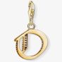 THOMAS SABO Gold Plated Cubic Zirconia O Charm 1621-414-39
