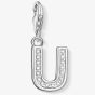THOMAS SABO Silver Cubic Zirconia Letter U Charm 0243-051-14