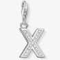 THOMAS SABO Silver Cubic Zirconia Letter X Charm 0246-051-14