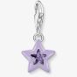 THOMAS SABO Violet Cubic Zirconia Cold Enamel Star Charm 2039-041-13