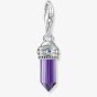 THOMAS SABO Silver Purple Hexagon Amulet Charm 2047-348-13