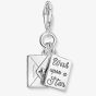 THOMAS SABO Silver Multi Enamel Chistmas Postcard Letter Charm 2061-691-7