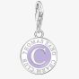 THOMAS SABO Silver Charmista Violet Enamel Member Charm 2104-007-13