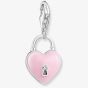 THOMAS SABO Pink Enamel Be Mine Heart Padlock Charm 2071-691-9