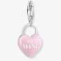 THOMAS SABO Pink Enamel Be Mine Heart Padlock Charm 2071-691-9
