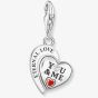 THOMAS SABO Silver Eternal Love You & Me Engraved Charm 2108-691-21