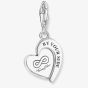 THOMAS SABO Silver Eternal Love You & Me Engraved Charm 2108-691-21