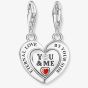 THOMAS SABO Silver Eternal Love You & Me Engraved Charm 2108-691-21