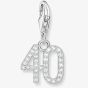 THOMAS SABO Silver 40 Cubic Zirconia Charm 2137-051-21