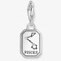THOMAS SABO Silver Octagonal Cubic Zirconia Pisces Charm 2142-643-21