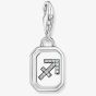 THOMAS SABO Silver Octagonal Cubic Zirconia Sagittarius Charm 2144-643-21