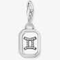 THOMAS SABO Silver Octagonal Cubic Zirconia Gemini Charm 2145-643-21