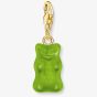 THOMAS SABO Gold Plated Haribo Green Gummy Bear Charm 2192-413-6