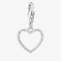 THOMAS SABO As We Love Silver Cubic Zirconia Open Heart Dropper Charm 2203-051-14