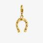THOMAS SABO 18ct Yellow Gold Plated Cubic Zirconia Horseshoe Pendant Charm 2234-M01-14
