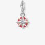 THOMAS SABO Silver Red July Birthstone Charm 1787-809-10