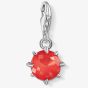 THOMAS SABO Silver Red July Birthstone Charm 1787-809-10