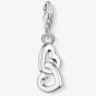 THOMAS SABO Silver 2 Entwined Hearts Charm 0773-001-12