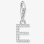 THOMAS SABO Silver Cubic Zirconia Letter E Charm 1945-051-14