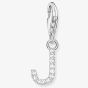 THOMAS SABO Silver Cubic Zirconia Letter J Charm 1949-051-14