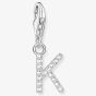 THOMAS SABO Silver Cubic Zirconia Letter K Charm 1950-051-14