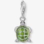 THOMAS SABO Silver & Green Enamel Tortoise Charm 0837-007-6