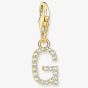 THOMAS SABO Gold Plated Cubic Zirconia Letter G Charm 1970-414-14