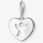 THOMAS SABO Silver Heart Cut Out Angel Charm 0869-001-12