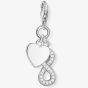 THOMAS SABO Silver Heart and Infinity Charm 1248-051-14
