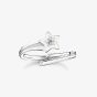 THOMAS SABO Silver Shooting Star White Enamel Ring TR2443-041-14